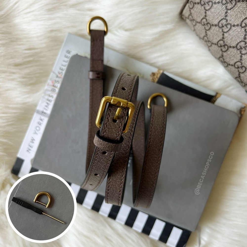 Genuine Leather Crossbody Shoulder Strap Replacement For Gucci Ophidia Bag